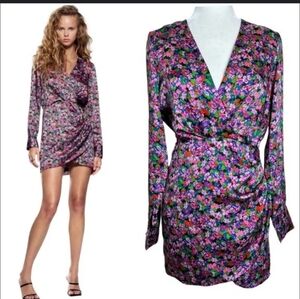 Zara Floral Long Sleeve Dress
